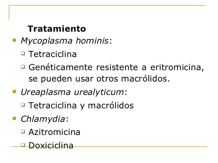 ureaplasma urealyticum tratamiento